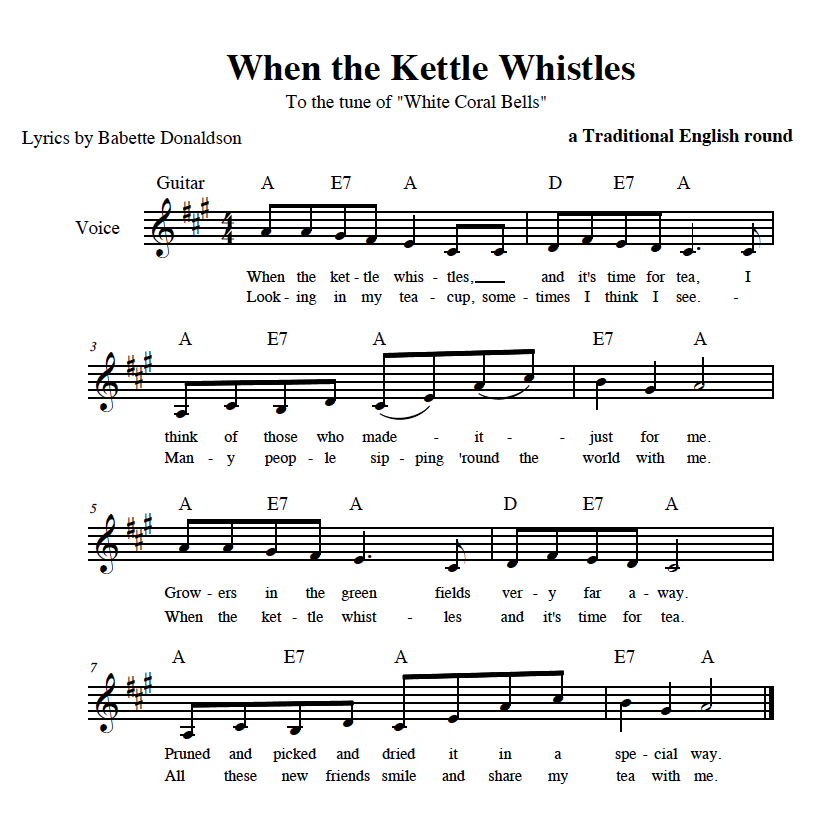 When The Kettle Whistles Sheet Music - Image of PDF