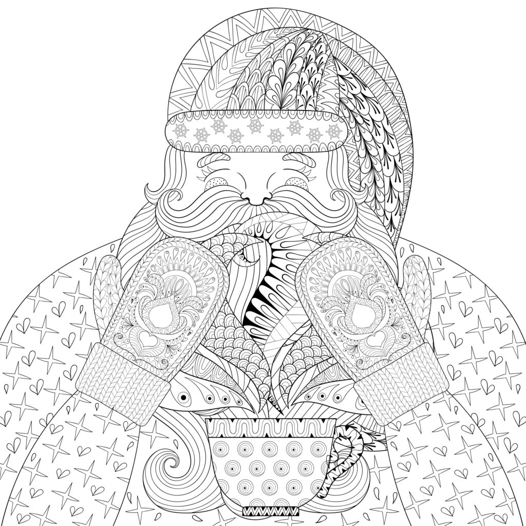 teapot people coloring page
